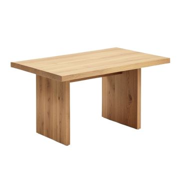 Overbay Extendable Rubberwood Solid Wood Dining Table