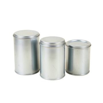 Galvanized Food Storage Containers 3 Piece Kitchen Canister Set