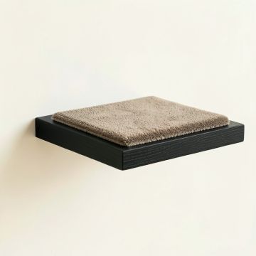 Moss Bridge Wall-Mounted Cat Perch - Black (synthetic illustration; no displayed measurements)