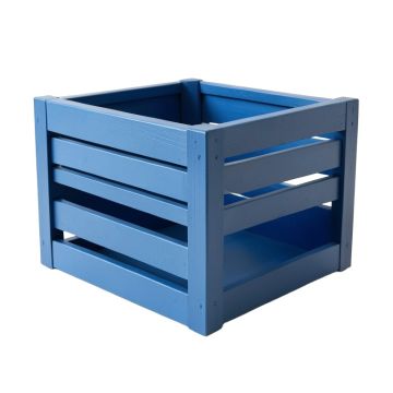 Glen Bend Empty Furniture-Style Pet Crate - Blue
