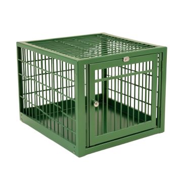 Juniper Branch Empty Furniture-Style Pet Crate - Green