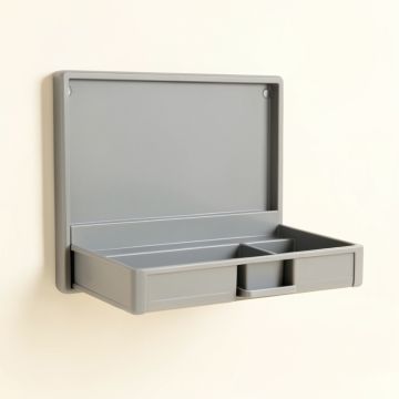 Cove Dale Empty Wall-Mounted Tool Organizer Panel - Gray (synthetic illustration; no displayed measurements)