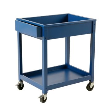 Briar Brook Empty Rolling Workshop Cart - Blue (synthetic illustration; no displayed measurements)