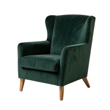 Ansgar 32 '' Wide Velvet Wingback Chair