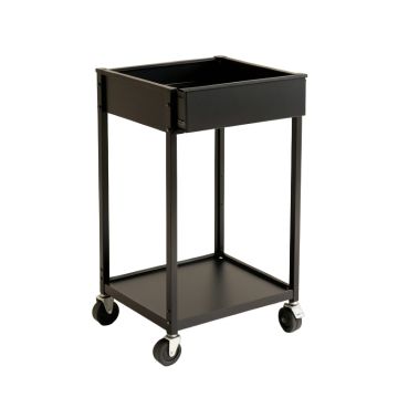 Birch Brook Empty Rolling Workshop Cart - Black