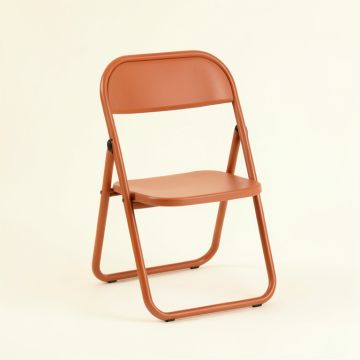 Fern Bridge Folding Outdoor Chair - Terracotta (synthetic illustration; no displayed measurements)