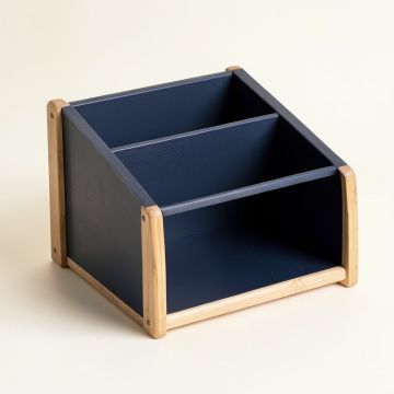 Cliff Bluff Low Toy Storage Unit - Navy (synthetic illustration; no displayed measurements)