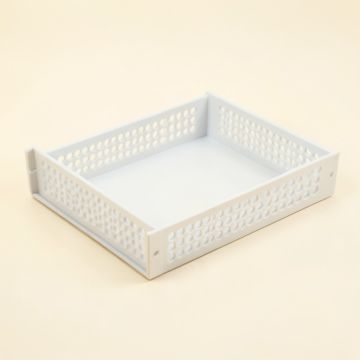 Juniper Canyon Empty Under-Desk Cable Tray - White (synthetic illustration; no displayed measurements)