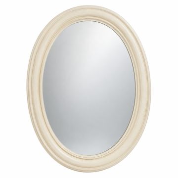 Briar Crest Framed Wall Mirror - Ivory