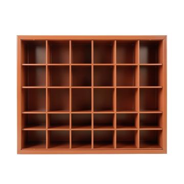Cliff Bluff Empty Mug-Storage Cabinet Insert - Terracotta