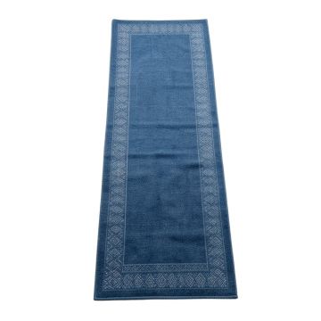 Ridge Arc Narrow Runner Rug - Blue