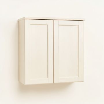 Oak Bluff Wall-Mounted Laundry Cabinet - Ivory (synthetic illustration; no displayed measurements)