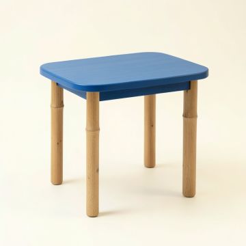 Olive Bend Compact Balcony Table - Blue (synthetic illustration; no displayed measurements)