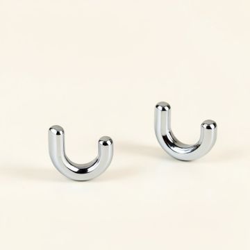 Checker Shower Curtain Hooks (synthetic illustration; no displayed measurements)