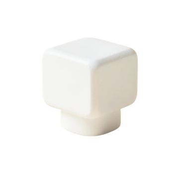 Olive Arc Cabinet Knob Without Packaging - White
