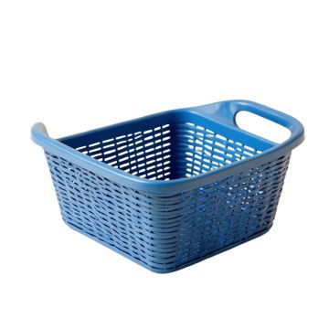 Juniper Branch Empty Storage Basket - Blue