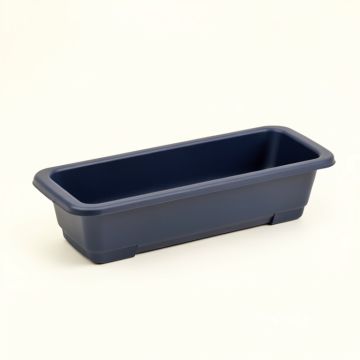 Glen Bluff Empty Railing Planter With Integral Brackets - Navy (synthetic illustration; no displayed measurements)