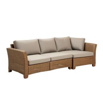 Vellor 4 Piece Rattan Sofa Seating Group With Cushions