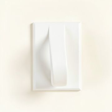 Oak Bridge Wall-Mounted Robe Hook - White (synthetic illustration; no displayed measurements)