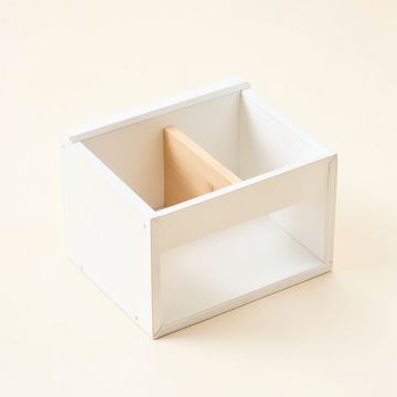 Lake Bridge Empty Coffee-Station Organizer - White (synthetic illustration; no displayed measurements)
