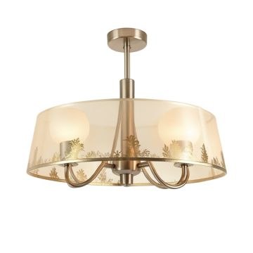 Analia Shaded Drum Led Chandelier (synthetic illustration; no displayed measurements)