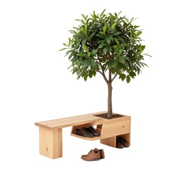 Flatiron Hall Tree With Bench And Shoe Storage
