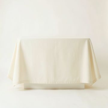 Birch Bend Flat Bed Sheet - Ivory (synthetic illustration; no displayed measurements)