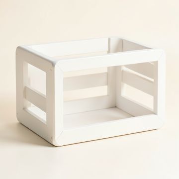 River Bluff Empty Furniture-Style Pet Crate - White (synthetic illustration; no displayed measurements)