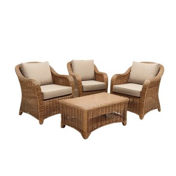 Guthrie 3 Pieces Patio Set Outdoor Wicker Patio Furniture Sets Modern Set