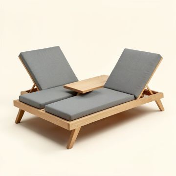 Brillantmont Sun Lounger Set With Table (synthetic illustration; no displayed measurements)