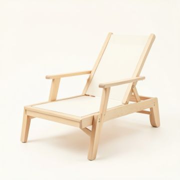 Juniper Crossing Outdoor Lounge Chair - Ivory (synthetic illustration; no displayed measurements)