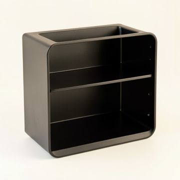 Birch Bridge Empty Mug-Storage Cabinet Insert - Black (synthetic illustration; no displayed measurements)