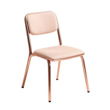 Boman Ladder Back Side Chair In Rose