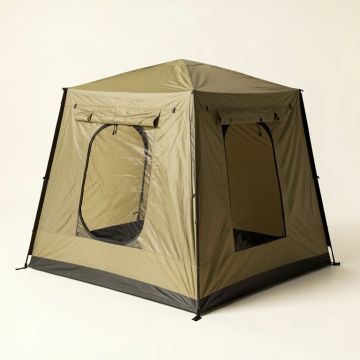 Camping Cube Tent (synthetic illustration; no displayed measurements)
