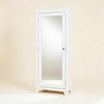 Armour Over The Door Jewelry Armoire With Mirror (synthetic illustration; no displayed measurements)