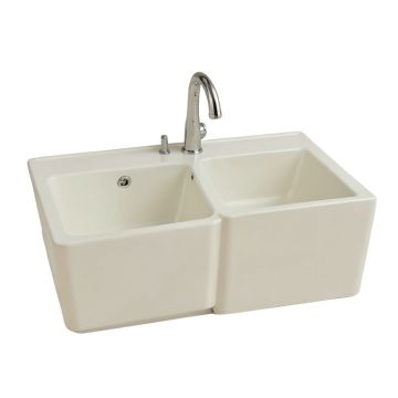 Double Basin 30 '' L X 22 '' W Farmhouse/Apron Kitchen Sink
