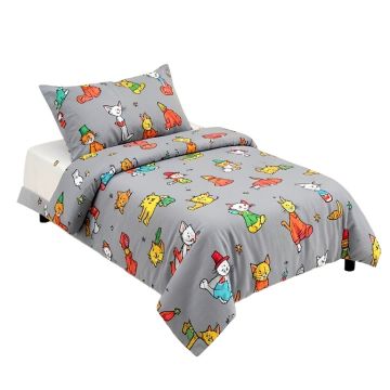 Dr. Seuss Peek-A-Boo Cat In The Hat 4 Piece Crib Bedding Set