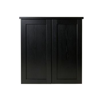 Holly Brook Wall-Mounted Laundry Cabinet - Black