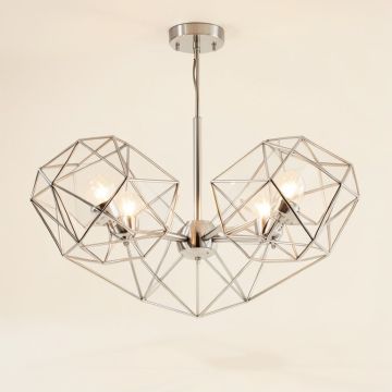 Griffey 10 - Light Unique / Statement Geometric Chandelier (synthetic illustration; no displayed measurements)
