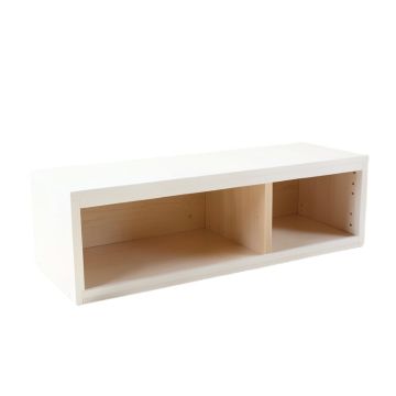 Maple Bend Shoe Storage Bench - White