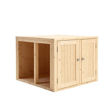 Pine Branch Empty Furniture-Style Litter Enclosure - Beige