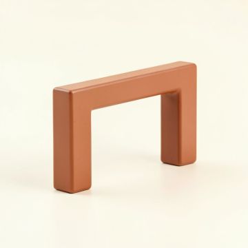 Heath Bend Cabinet Handle Without Packaging - Terracotta (synthetic illustration; no displayed measurements)