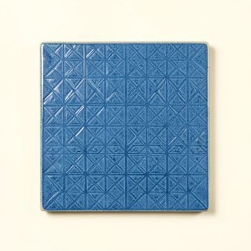 Fern Bridge Uninstalled Square Decorative Tile - Blue (synthetic illustration; no displayed measurements)