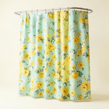 Mulloy Floral Single Shower Curtain (synthetic illustration; no displayed measurements)
