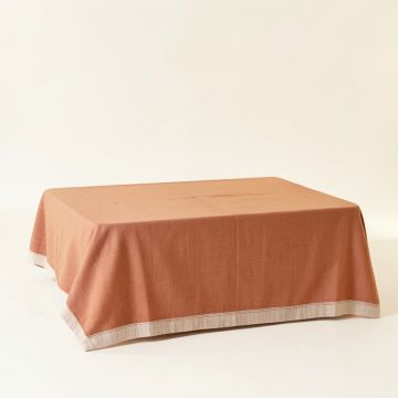 Dawn Bluff Flat Bed Sheet - Terracotta (synthetic illustration; no displayed measurements)