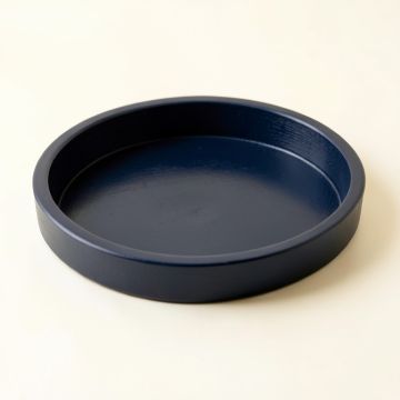 Clay Crest Serving Tray - Navy (synthetic illustration; no displayed measurements)