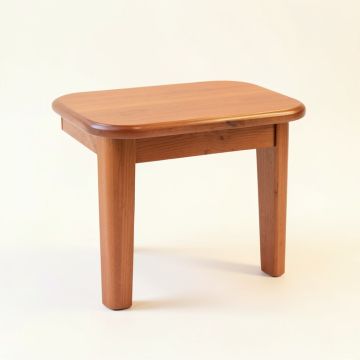 Oak Bend Compact Balcony Table - Terracotta (synthetic illustration; no displayed measurements)