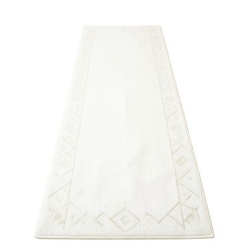 Dawn Bend Narrow Runner Rug - White