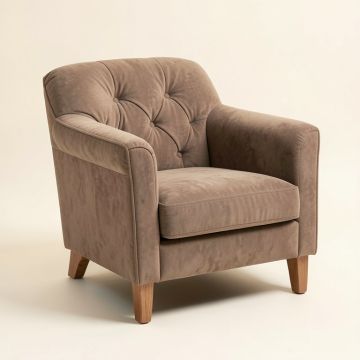 Colwell 40 '' W Tufted Microfiber Armchair (synthetic illustration; no displayed measurements)
