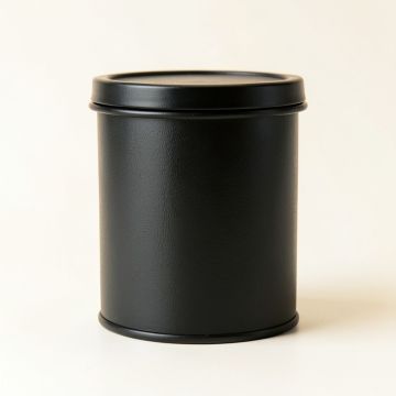Linden Arc Storage Canister With Lid - Black (synthetic illustration; no displayed measurements)